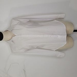 Time and Tru White Button Up Shirt SZ S